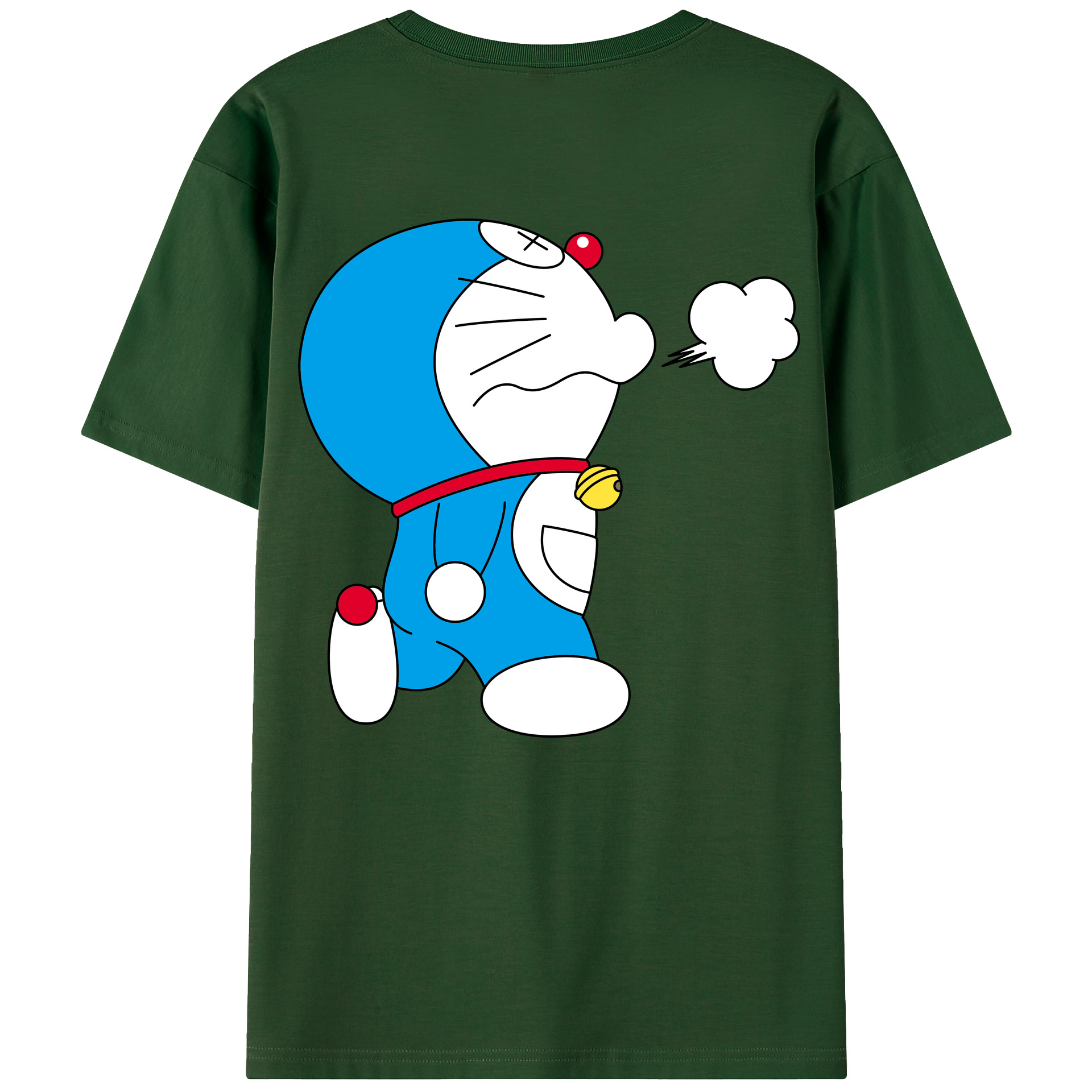 （画像用） ドラえもん Doraemon 綿100％半袖Tシャツ（背面プリント）